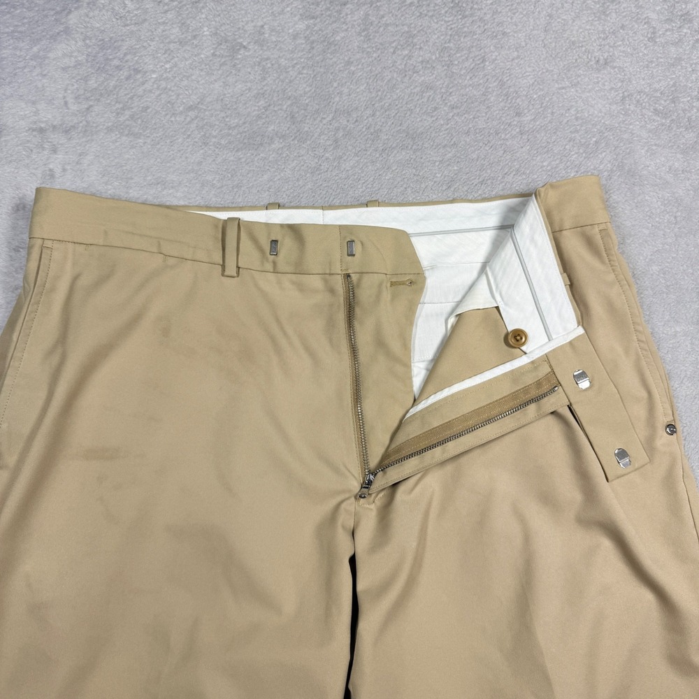 RLX‎ Ralph Lauren 35 Golf Shorts Mens Tan Khaki Performance Tech Flat Front